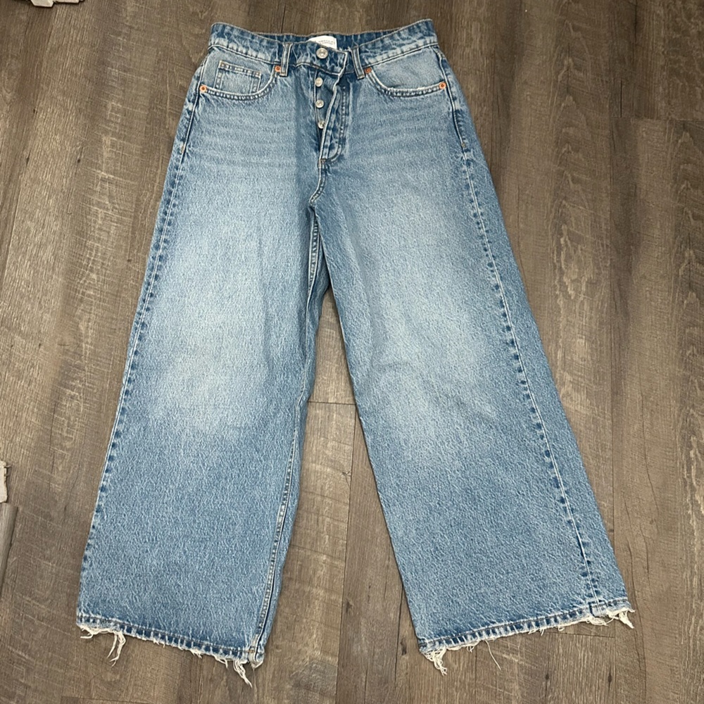 Women’s Zara crop wide leg jeans